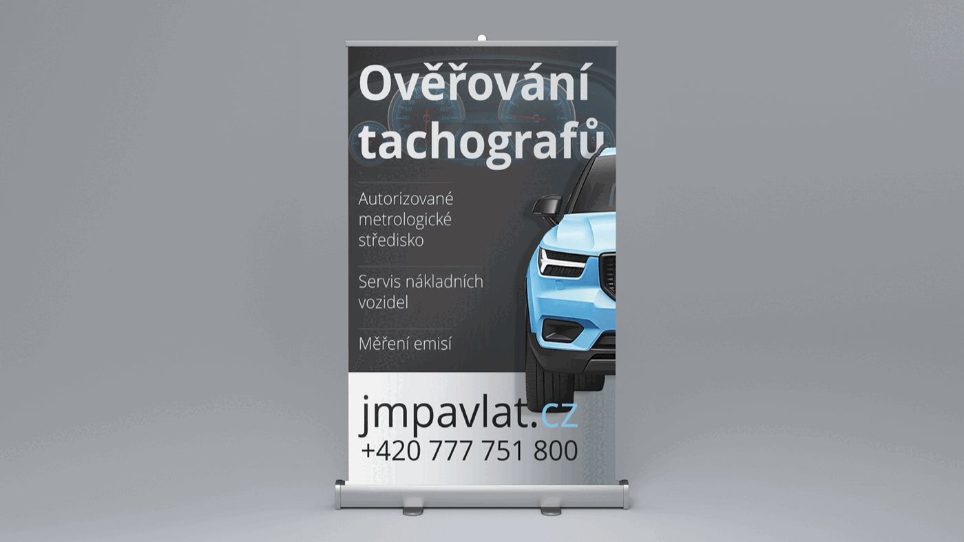 Náhled projektu Reklamní banner pro autoservis: Kvalitní vizuál pro klíčové služby